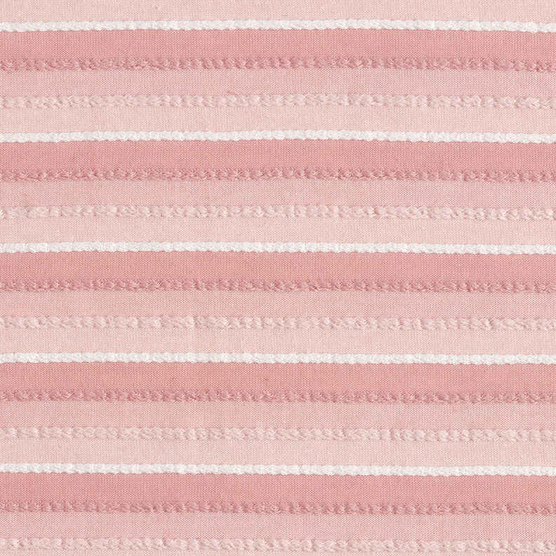 Feinstrick Kordelstreifen – rosa/weiss,  image number 1
