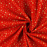 Baumwollstoff Cretonne weihnachtlicher Sternenhimmel klein – rot/gold,  thumbnail number 2