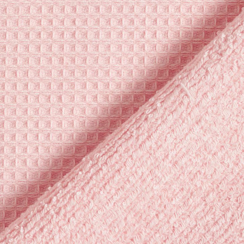 Frotteestoff/Waffelpiqué Uni – rosé, image number 4