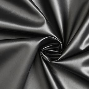 Polsterstoff Lederimitat schimmernd – steingrau, 