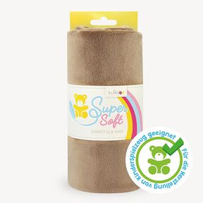 Plüsch SuperSoft SHORTY [ 1 x 0,75 m | 1,5 mm ] - mittelbraun | Kullaloo, 