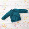 Kuschelsweat bunte Sprenkel – petrol,  thumbnail number 6