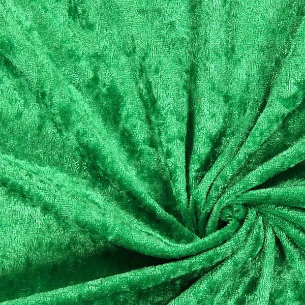 Pannesamt - grasgrün | Reststück 50cm