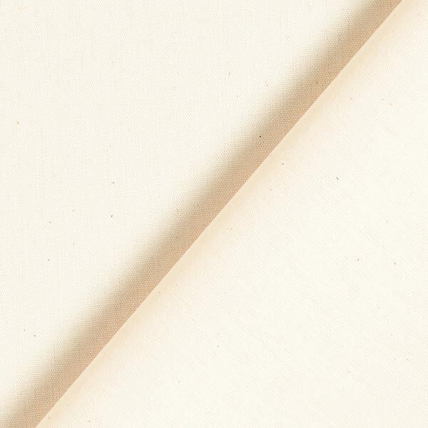 Baumwollpopeline Uni – creme | Reststück 50cm
