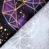 Baumwolljersey Origamiherzen mit Goldsprenkeln | Glitzerpüppi – schwarz/lila,  thumbnail number 4