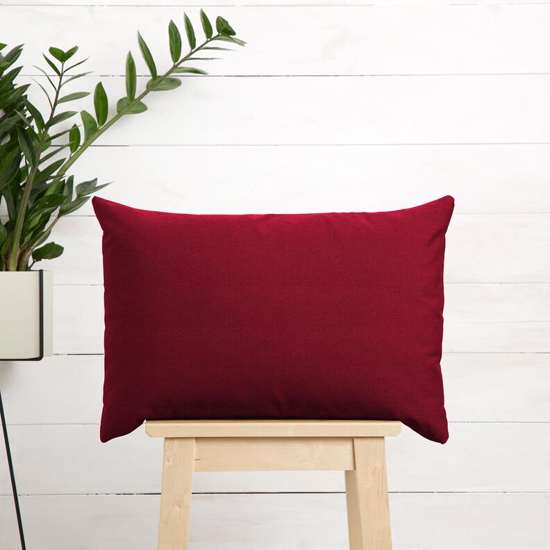 Outdoorstoff Canvas Uni – dunkelrot,  image number 6