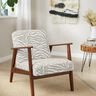 Polsterstoff Jacquard Zebra – anemone/natur,  thumbnail number 7