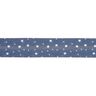 Schrägband Sterne Bio-Baumwolle [20 mm] – marineblau,  thumbnail number 1