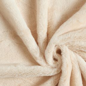 Hochwertiges, einfarbiges Kunstfell – cashew, 