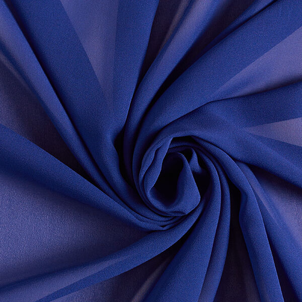 Seidenchiffon – marineblau | Reststück 50cm