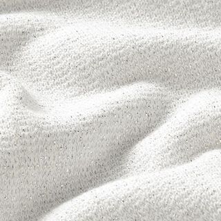 French Terry Sommersweat Lurex  – weiss/silber, 