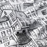 Dekostoff Jacquard Dorf in Linien-Kunst – schwarz/weiss,  thumbnail number 2