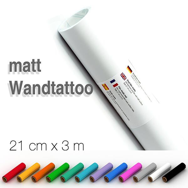 Selbstklebende Vinylfolie matt [21cm x 3m] – blau,  image number 2