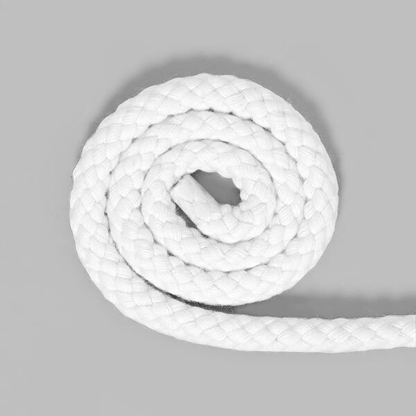 Baumwollkordel [Ø 8 mm] - weiss,  image number 1