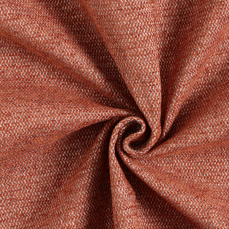 Polsterstoff Chenille Melange – terracotta/silbergrau, image number 1