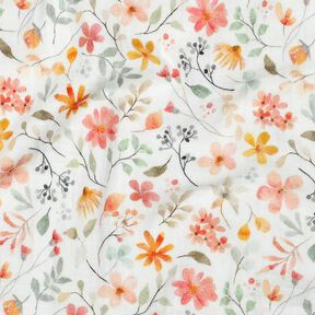 Musselin/ Doppel-Krinkel Gewebe bunte Blumenwiese Digitaldruck | Poppy Fabrics –, 