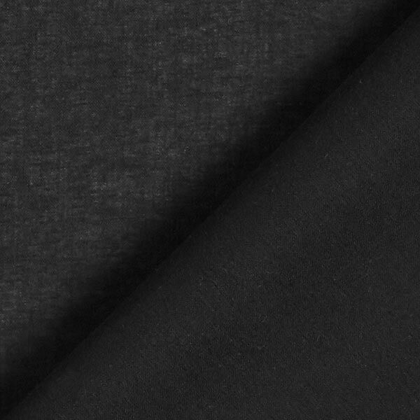 Baumwollbatist Uni – schwarz | Reststück 50cm