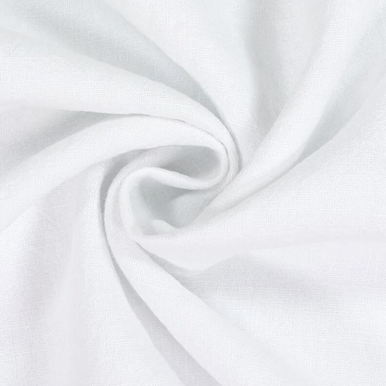 Leinenstoff Ramie-Mix stonewashed, schwere Qualität – weiss,  image number 2