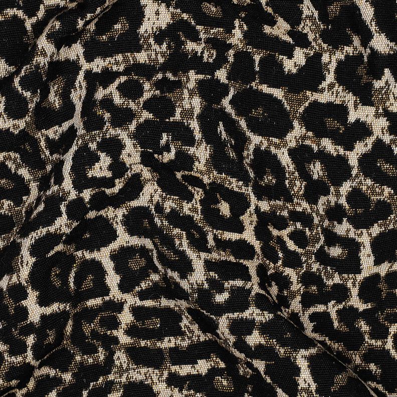 Jacquard Leomuster – natur/schwarz, image number 2