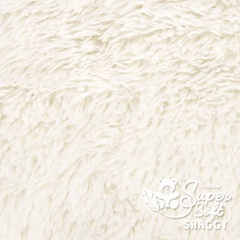 Zottelplüsch SHAGGY [1 M X 0,75 M | Flor: 20 MM] - wollweiss  | Kullaloo,  image number 2