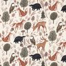 Sweatshirt angeraut Tiere im Wald Digitaldruck | Poppy Fabrics – wollweiss,  thumbnail number 1