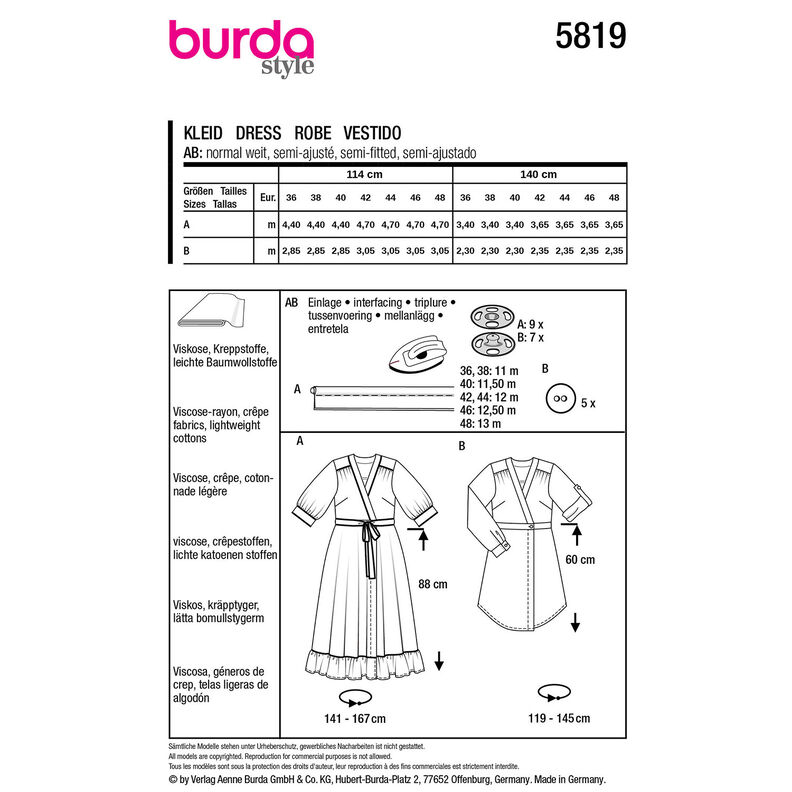 Kleid | Burda 5819| 36-48, image number 9
