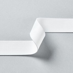 Glattes Gummiband [3 m | 30 mm] – weiss, 