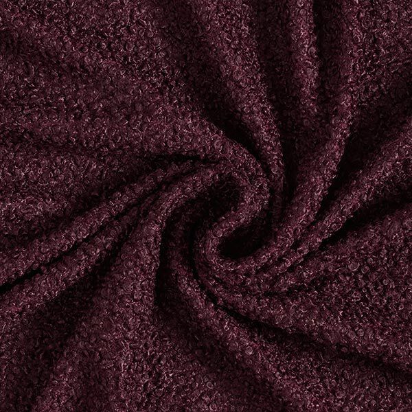 Strick Bouclé Uni – merlot, image number 1