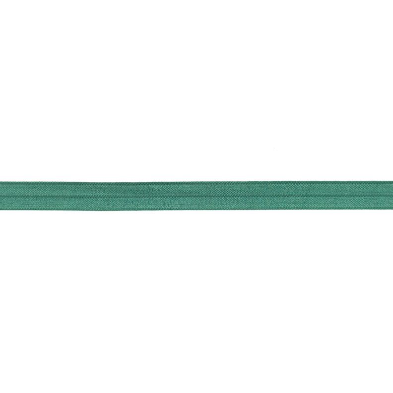 Elastisches Einfassband (Falzgummi) glänzend [15 mm] – wacholdergrün,  image number 1