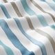 Dekostoff Halbpanama Wasserfarben Streifen – weiss/blau,  thumbnail number 2