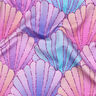 French Terry Sommersweat Muscheln Digitaldruck | by Poppy – lavendel/blaulila,  thumbnail number 2