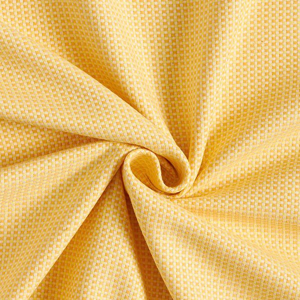 Dekostoff Jacquard Struktur Uni – gelb | Reststück 50cm