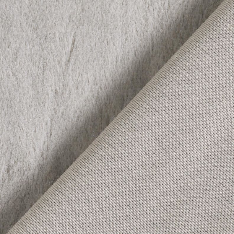 Hochwertiges, einfarbiges Kunstfell – hellgrau,  image number 3