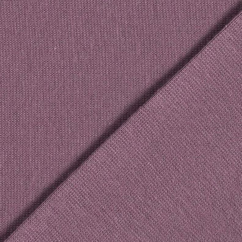 Bündchenstoff Uni – aubergine | Reststück 100cm,  image number 5
