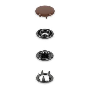 Druckknöpfe Jersey [12 mm] | Prym – dunkelbraun, 