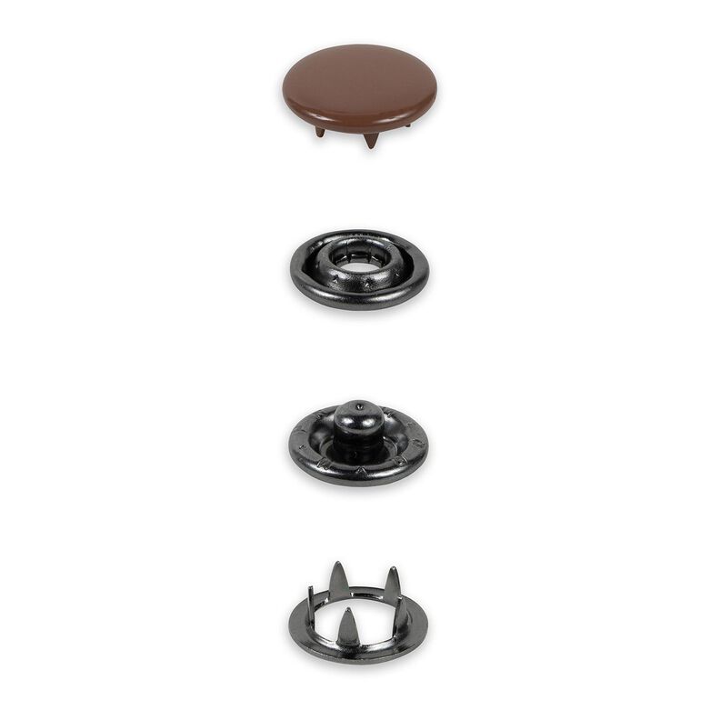 Druckknöpfe Jersey [12 mm] | Prym – dunkelbraun,  image number 2