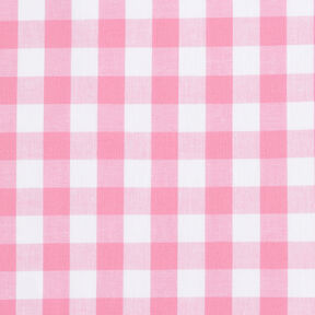 Baumwollstoff Vichykaro 1,7 cm – rosa/weiss, 
