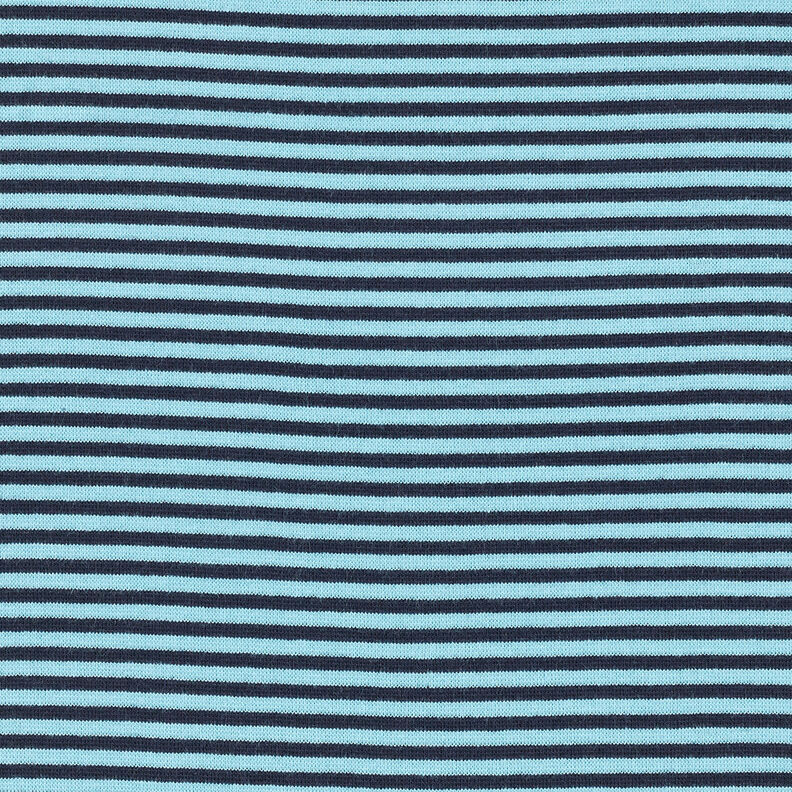 Bündchen Schlauchware Streifen – himmelblau/nachtblau,  image number 1