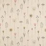 Dekostoff Halbpanama getrocknete Blumen – natur/rosa,  thumbnail number 1