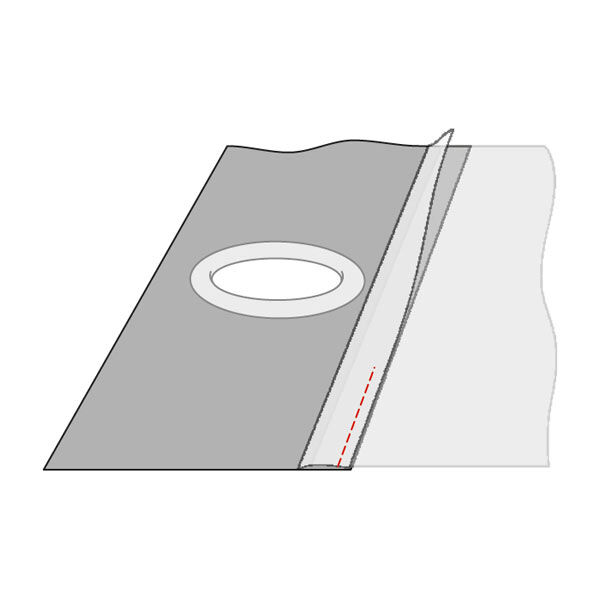 Ösenband, 100 mm – grau | Gerster