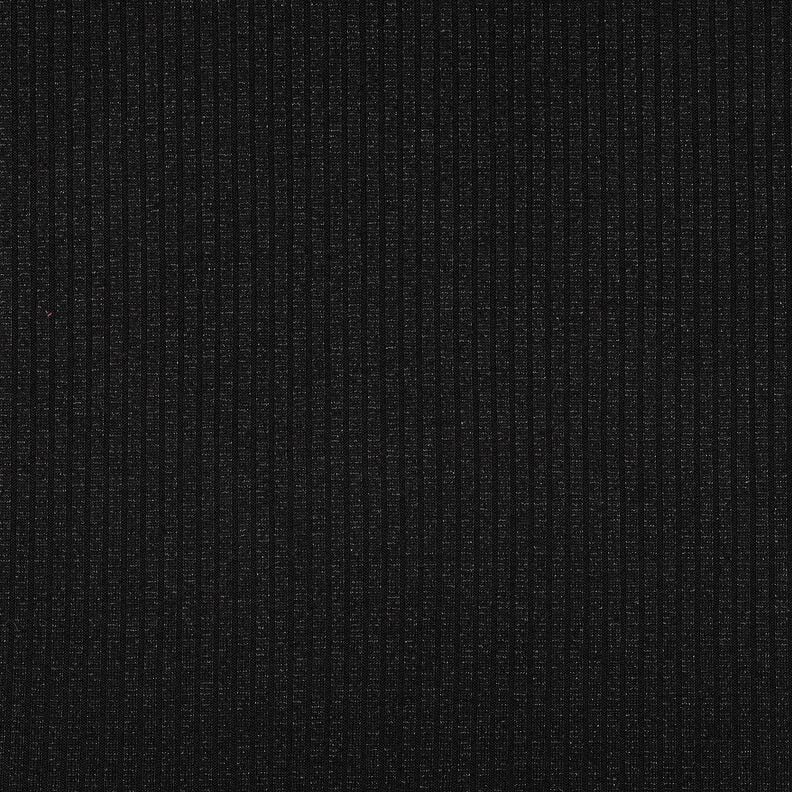 Rippenstrick Lurex – schwarz, image number 4