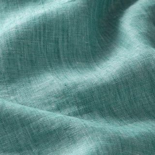 Reinleinen Melange – aquablau | Reststück 50cm, 