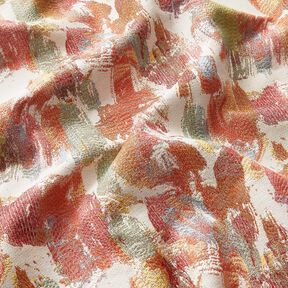 Dekostoff Gobelin abstrakte Kunst &ndash; hellbeige/hellbeere, 