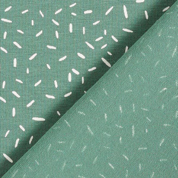 Baumwolljersey Konfetti – schilf | Reststück 100cm