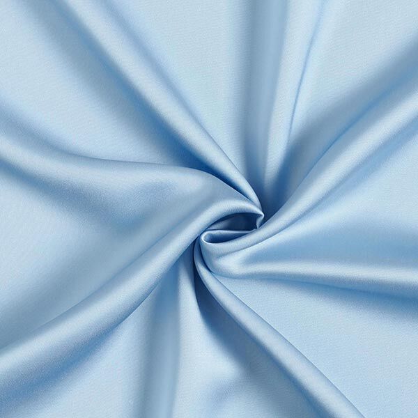 Viskosesatin Uni – babyblau, image number 1