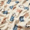 Kuschelfleece Collagejacken-Stil – hellbeige/blau,  thumbnail number 2