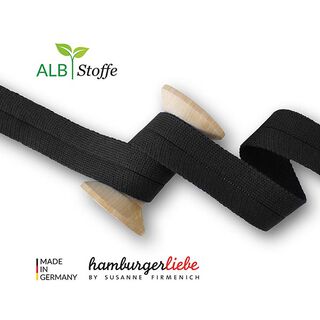 Bio Einfassband Edge Me [ 3,2 cm ] | Albstoffe – schwarz, 