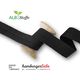 Bio Einfassband Edge Me [ 3,2 cm ] | Albstoffe – schwarz,  thumbnail number 1