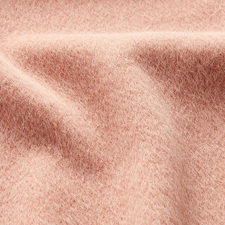 Flauschiger Mantelstoff Uni – roségold, 
