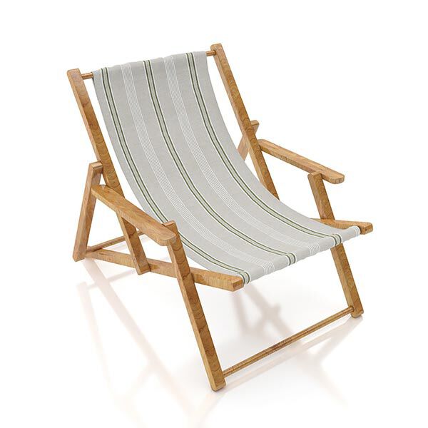 Outdoorstoff Canvas schmale Streifen – grün/natur, image number 9